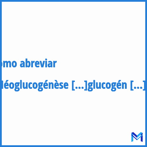 Como abreviar ”Néoglucogénèse”?